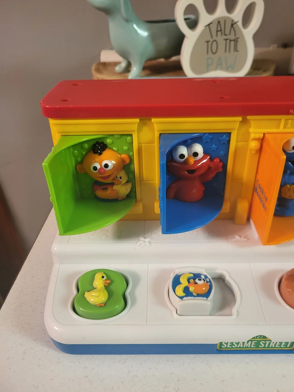 Vintage 2004 Mattel Sesame Street Singing Pop Up Toy Tested And Working